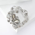 Alloy Rhinestone Geometric Bird Nest Brooch For Women Clothing view 3