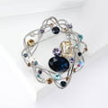 Alloy Rhinestone Geometric Bird Nest Brooch For Women Clothing view 2