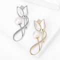 Alloy Tulip Brooch Light Luxury Women Dress Blazer Lapel Pin view 2