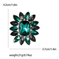 Alloy Rhinestone Sunflower Brooch For Women Dress Suit Decoration view 6