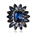 Alloy Rhinestone Sunflower Brooch For Women Dress Suit Decoration view 5