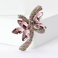 Alloy Zircon Rhinestone Bow Brooch Pin For Dress Suit Accessories view 2