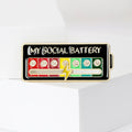 Alloy Cartoon Mood Battery Brooch Pin For Casual Apparel view 2