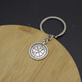 Metal Compass Keychain Bag Charm – Silver view 3