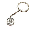Metal Compass Keychain Bag Charm – Silver view 5