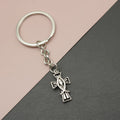 Zinc Alloy Minimalist Cross Keychain Key Ring Gift view 1