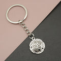 Metal Simple Sea Urchin Keychain Ocean Bag Charm Gift view 1