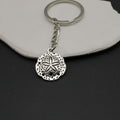 Metal Simple Sea Urchin Keychain Ocean Bag Charm Gift view 4