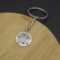 Metal Simple Sea Urchin Keychain Ocean Bag Charm Gift view 3