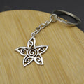 Metal Hollow Floral Flower Keychain For Bag Charm Gift view 3
