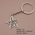 Metal Hollow Floral Flower Keychain For Bag Charm Gift view 2