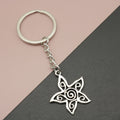 Metal Hollow Floral Flower Keychain For Bag Charm Gift view 1