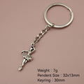 Metal Ballet Girl Keychain Bag Charm Gift view 2
