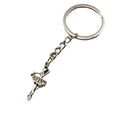 Metal Ballet Girl Keychain Bag Charm Gift view 5