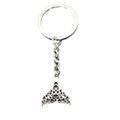 Zinc Alloy Whale Tail Keychain Ocean Animal Key Ring Gift view 5