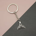 Zinc Alloy Whale Tail Keychain Ocean Animal Key Ring Gift view 1