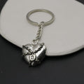 Metal Gothic Chain Heart Keychain For Bag Charm Gift view 3