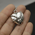 Metal Gothic Chain Heart Keychain For Bag Charm Gift view 4