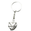 Metal Gothic Chain Heart Keychain For Bag Charm Gift view 5