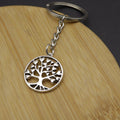 Metal Heart Tree Keychain Bag Charm Gift view 4