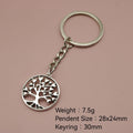 Metal Heart Tree Keychain Bag Charm Gift view 2