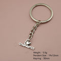 Metal I Love Gymnastics Keychain For Sports Gift view 2
