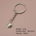 Metal Basketball Keychain Bag Charm view 2