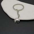 Metal Basketball Keychain Bag Charm view 3