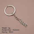 Zinc Alloy DNA Helix Keychain Science Gift Key Ring view 2