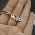 Zinc Alloy DNA Helix Keychain Science Gift Key Ring view 3