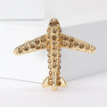 Alloy Rhinestone Airplane Brooch For Dresses Suits And Formal Wear view 2
