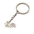 Zinc Alloy Minimalist Dragon Keychain Bag Charm Gift view 5