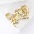 Alloy Basketball Girl Brooch Pin For Dresses And Blazers view 3