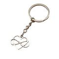 Metal Minimal Heart Infinity Keychain Bag Charm Gift view 5