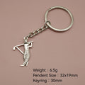 Metal Golf Club Keychain Sports Bag Charm Gift view 2