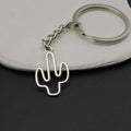 Zinc Alloy Hollow Cactus Keychain For Bag Charm Gift view 4