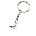 Zinc Alloy Simple Skiing Keychain Bag Charm Car Gift view 5