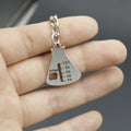 Metal Chemistry Beaker Keychain Science Gift Key Ring view 4