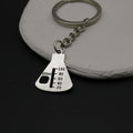 Metal Chemistry Beaker Keychain Science Gift Key Ring view 3