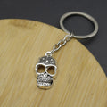 Zinc Alloy Simple Skull Keychain Bag Charm Gift Key Ring view 3