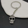 Zinc Alloy Simple Skull Keychain Bag Charm Gift Key Ring view 4