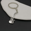 Metal Guitar Keychain Bag Charm for Keys and Gifts view 3