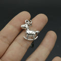 Metal Minimalist Horse Keychain Bag Charm view 3