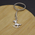 Metal Minimalist Horse Keychain Bag Charm view 4