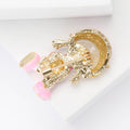 Alloy Brick Carrying Girl Brooch For Women's Suits And Dresses view 3