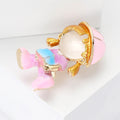 Alloy Brick Carrying Girl Brooch For Women's Suits And Dresses view 2