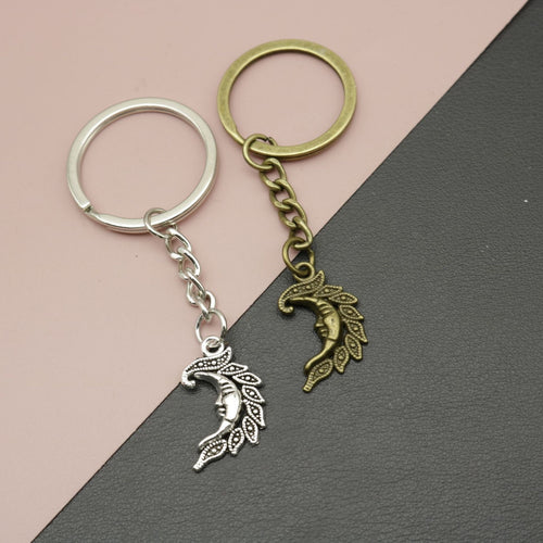 Zinc Alloy Sun Moon Star Keychain Celestial Bag Charm Gift