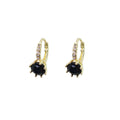 Elegant Round Zircon Stone Huggie Hoop Rhinestone Paved Alloy Clip Buckle Jewelry Earrings view 5