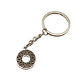 Metal Hollow Round Circle Keychain Bag Charm Gift view 5