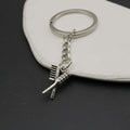 Metal Hair Comb Keychain Beauty Bag Charm Gift view 4